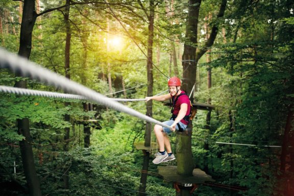 Kletterpark in Ostwestfalen, NRW.